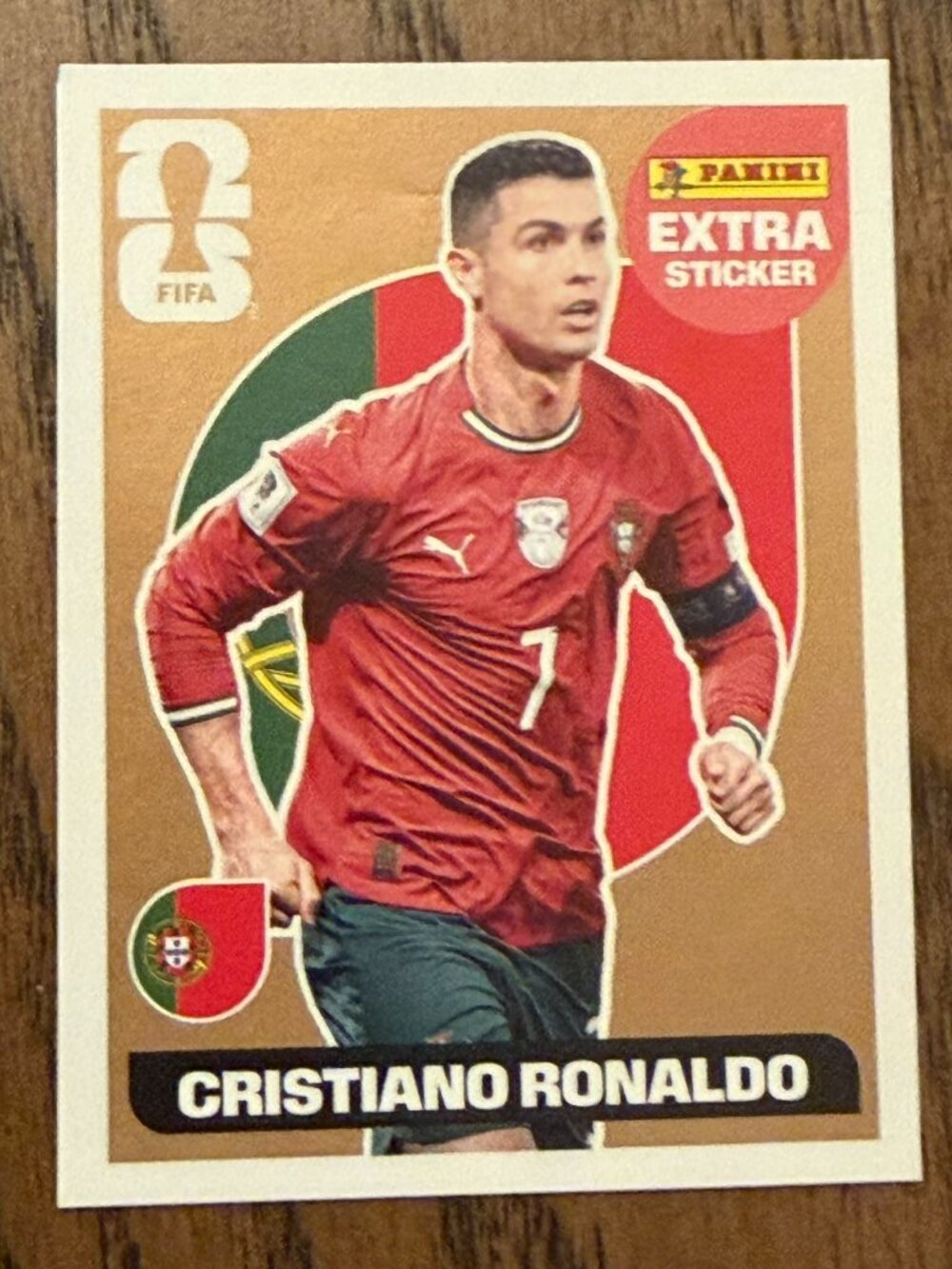 Panini 2026 FIFA World Cup EXTRA Sticker: Cristiano Ronaldo (RARE - BRONZE)